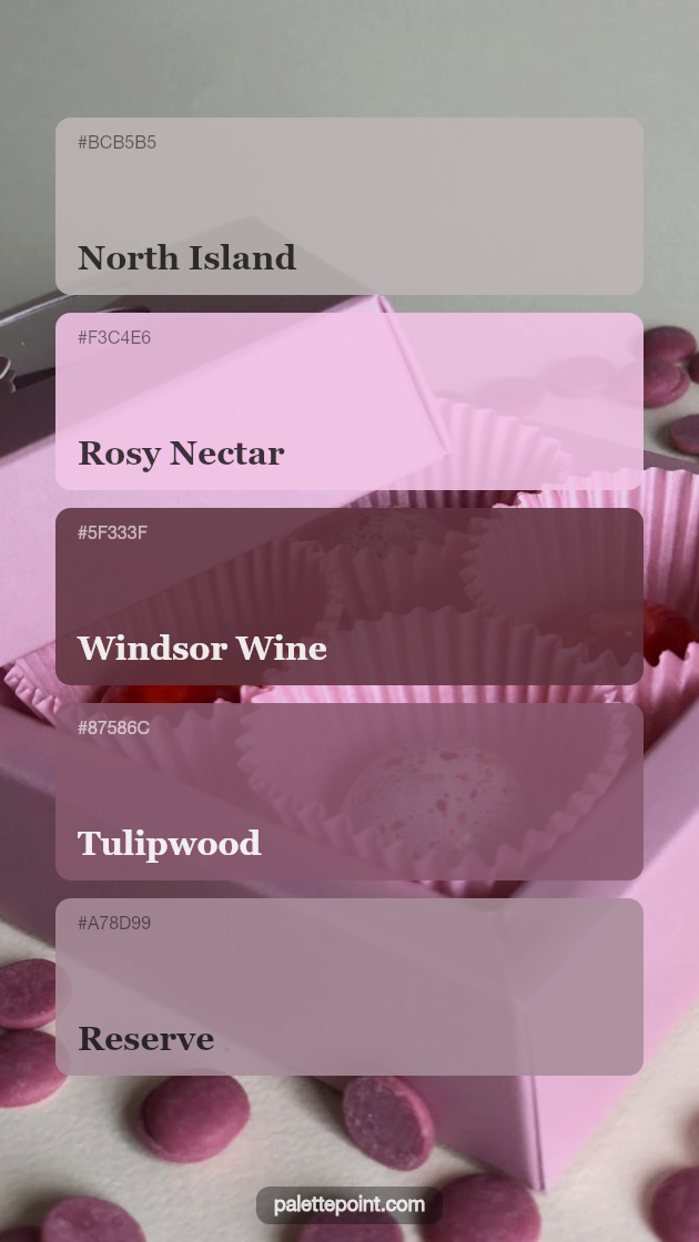 Serene Medley palette card