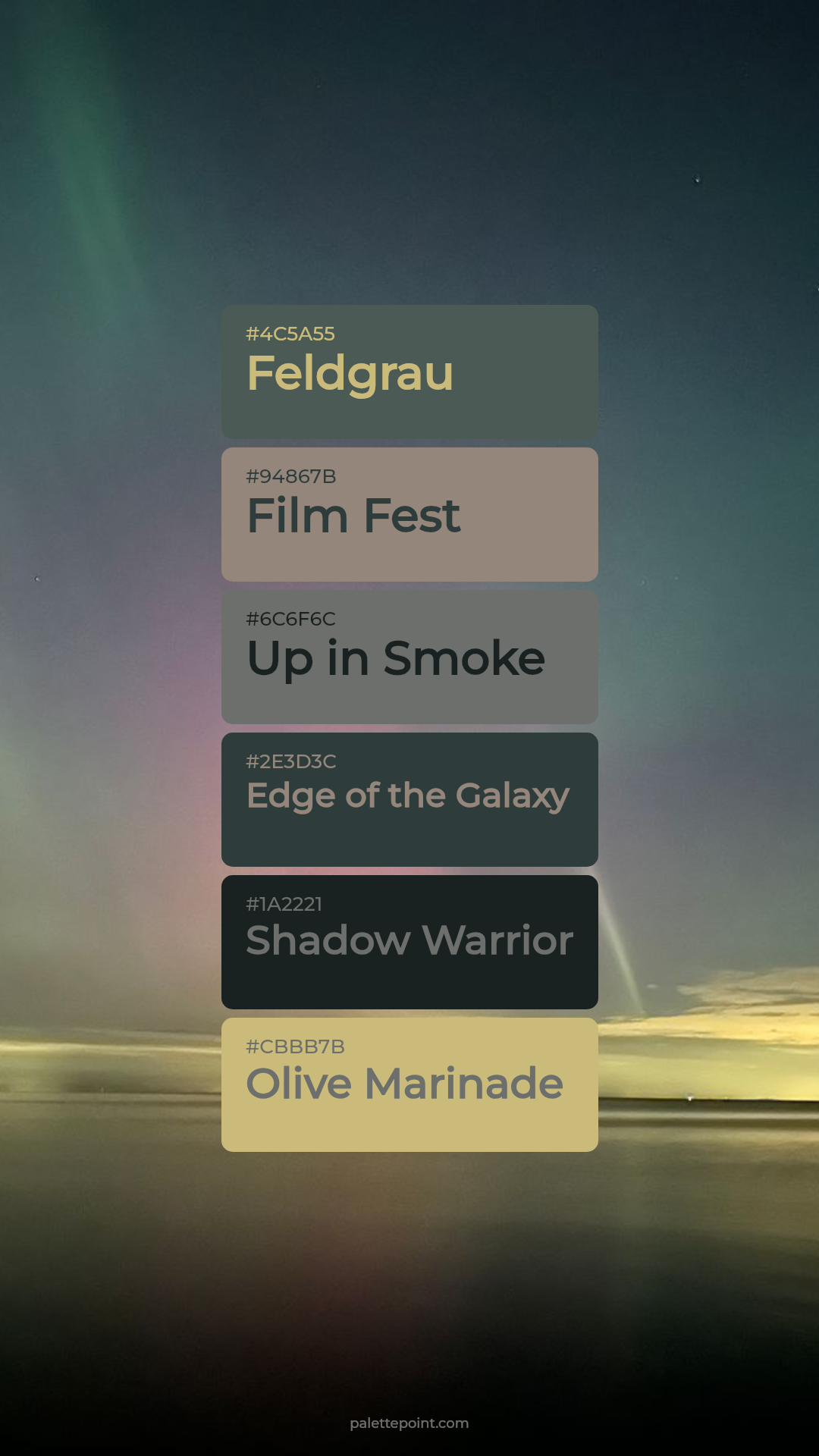 Subtle Blend palette card