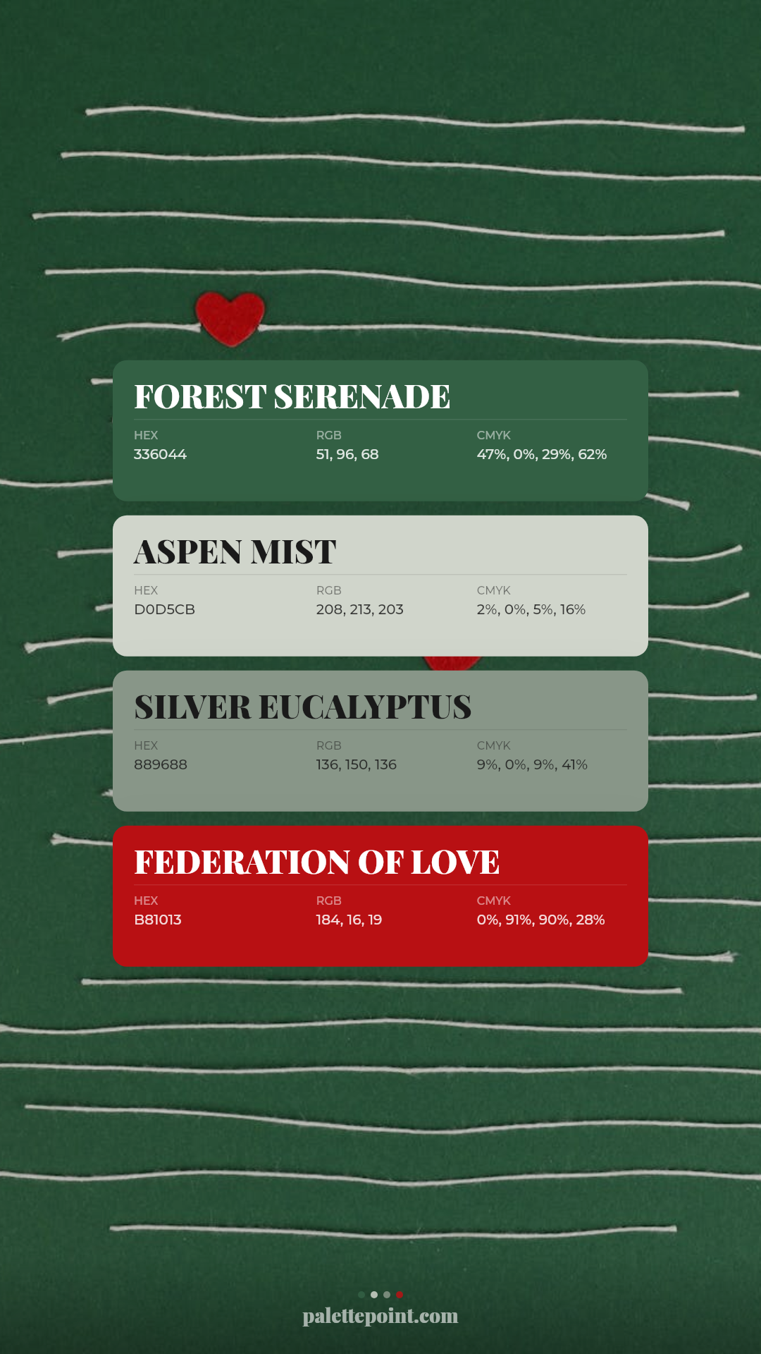 Forest Serenade Tones palette card