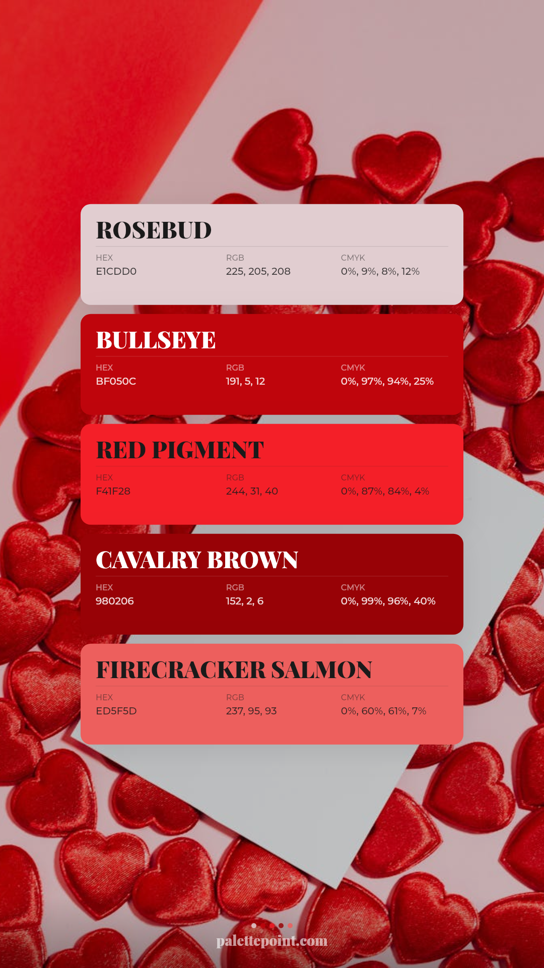 Vibrant Hues palette card