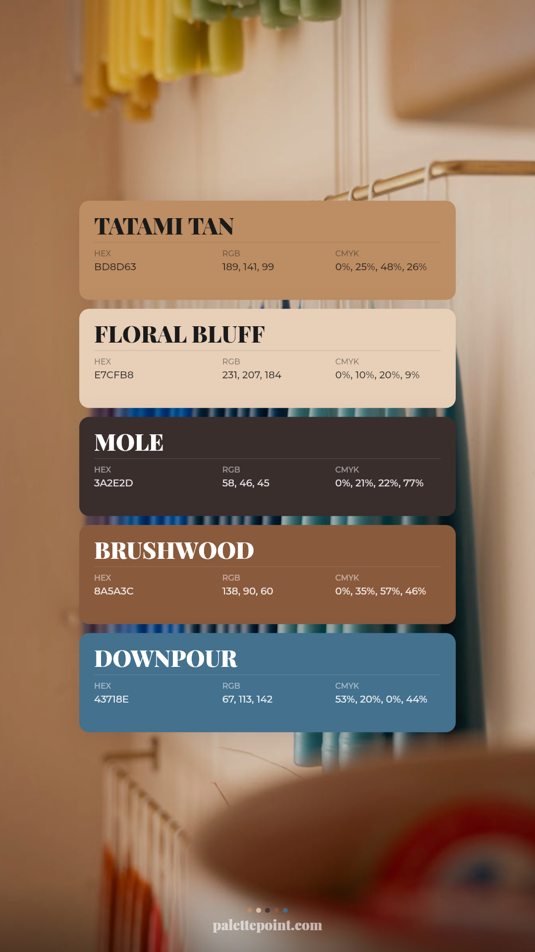 Earthy Tatami Tan Medley card