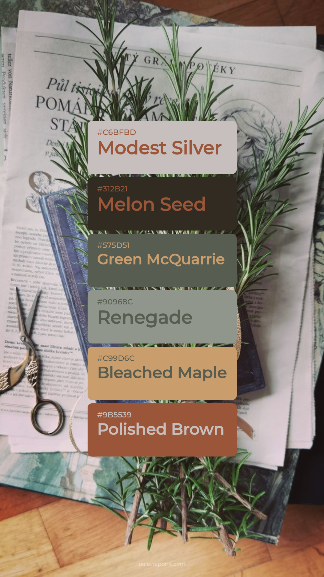 Vibrant Blend palette card