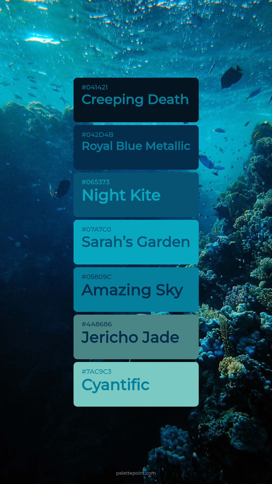 Rich Creeping Death Tones palette card