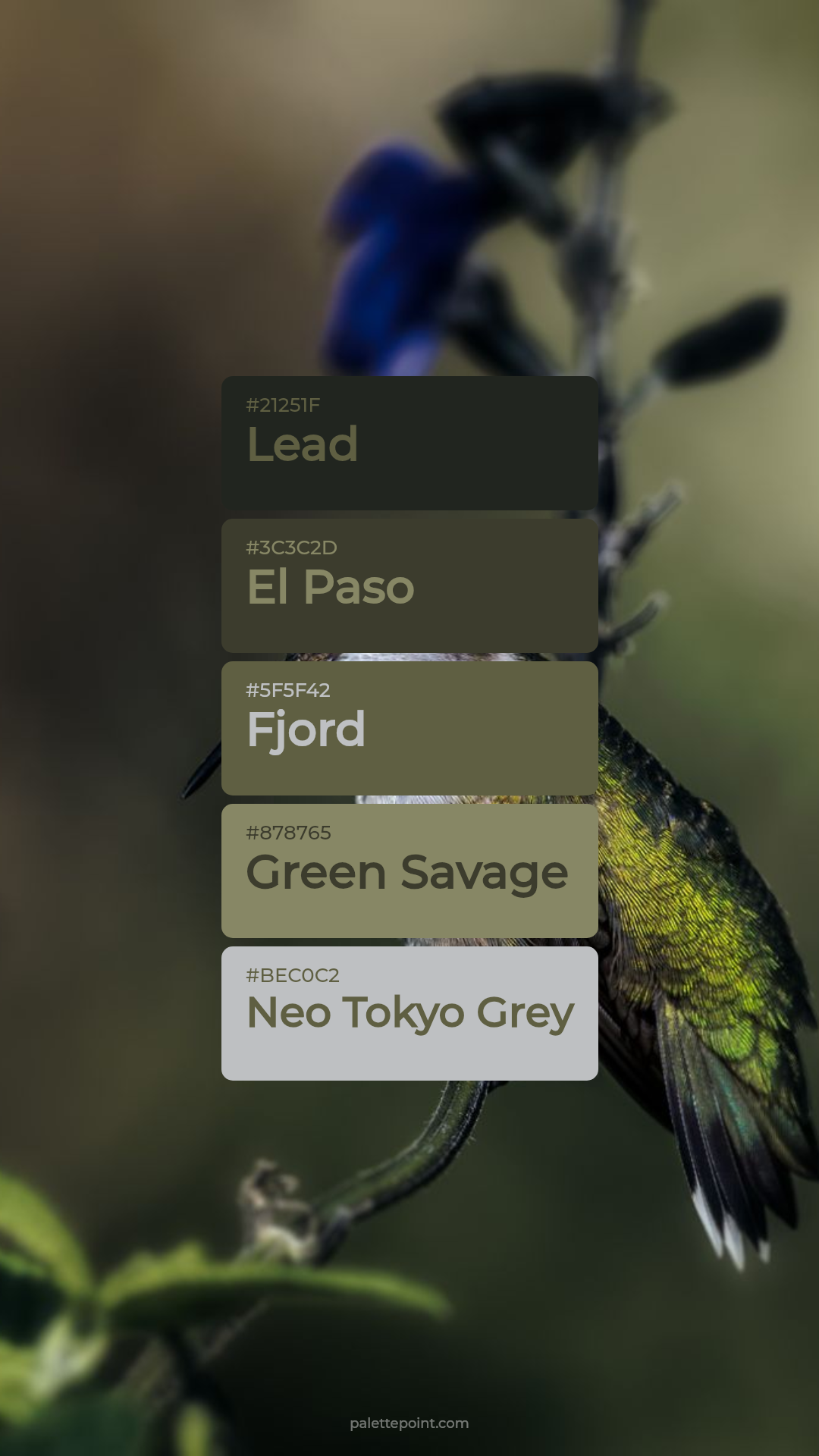 Lead Spectrum palette card