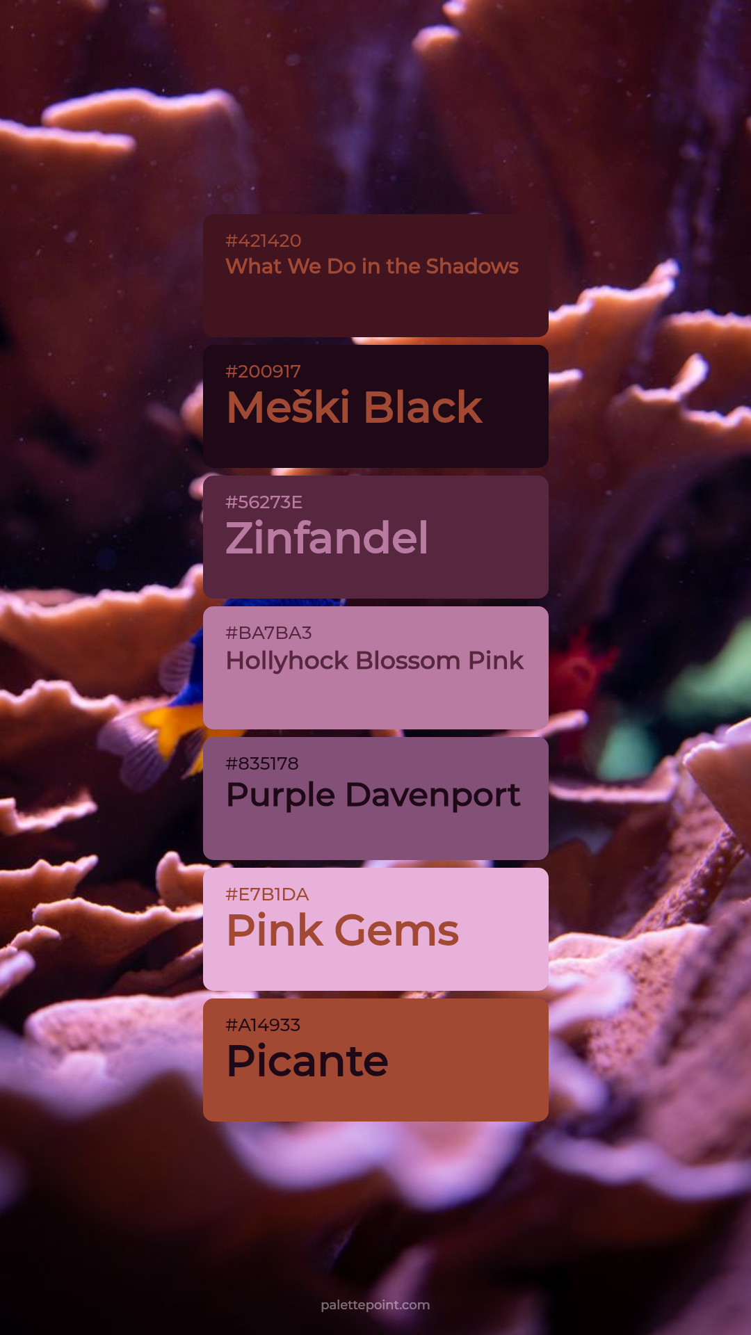 What We Do in the Shadows Mood palette card