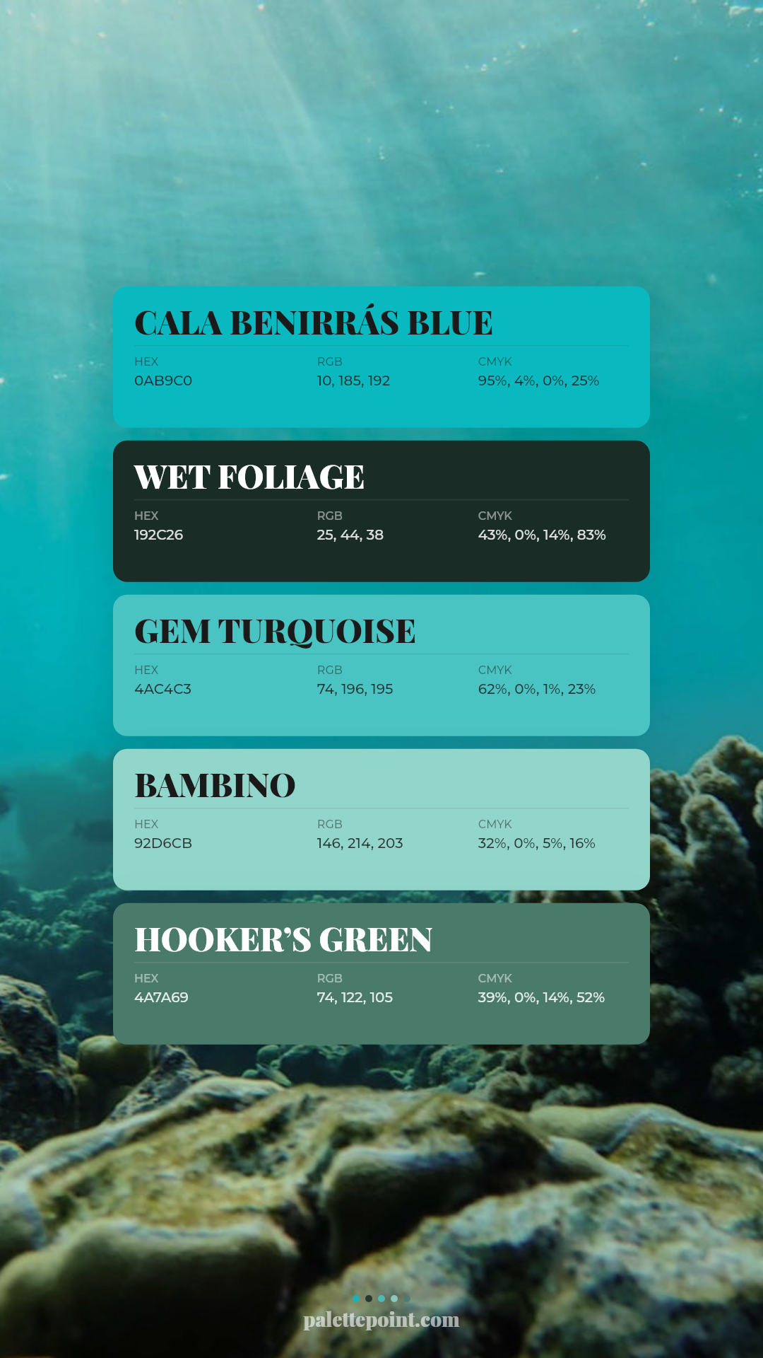 Earthy Cala Benirrás Blue Harmony card