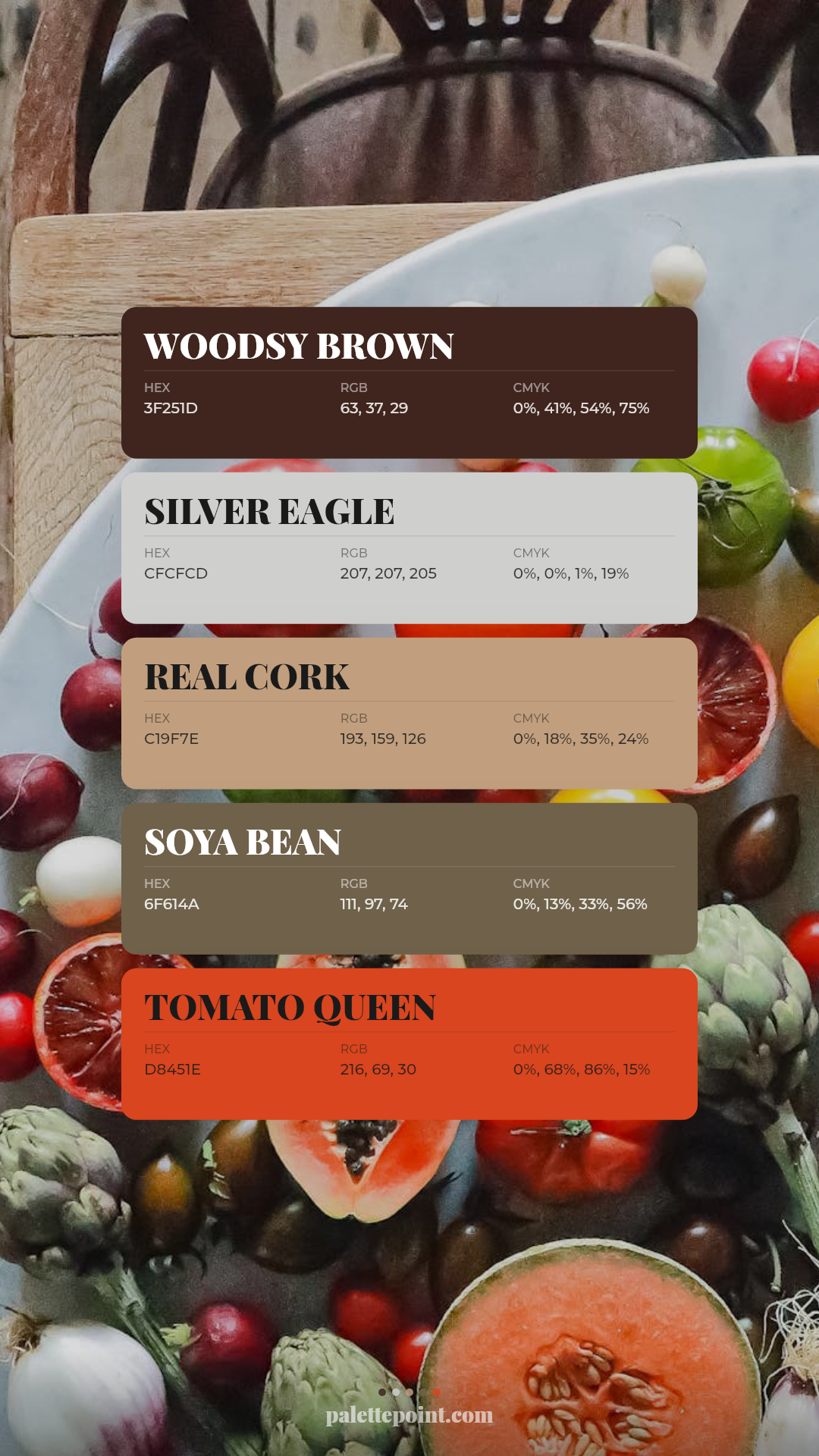 Woodsy Brown Essence palette card