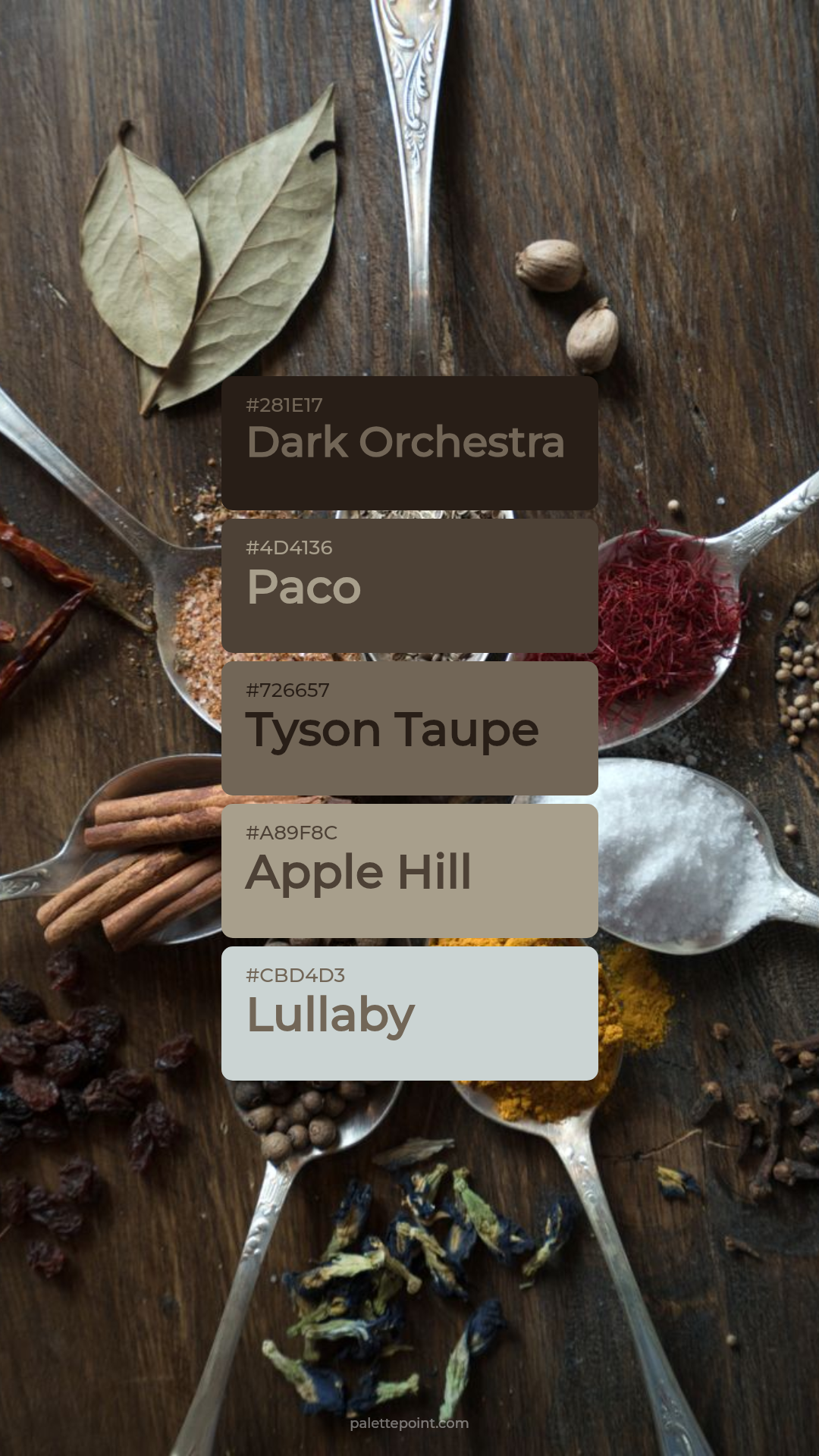 Dark Orchestra & Paco palette card
