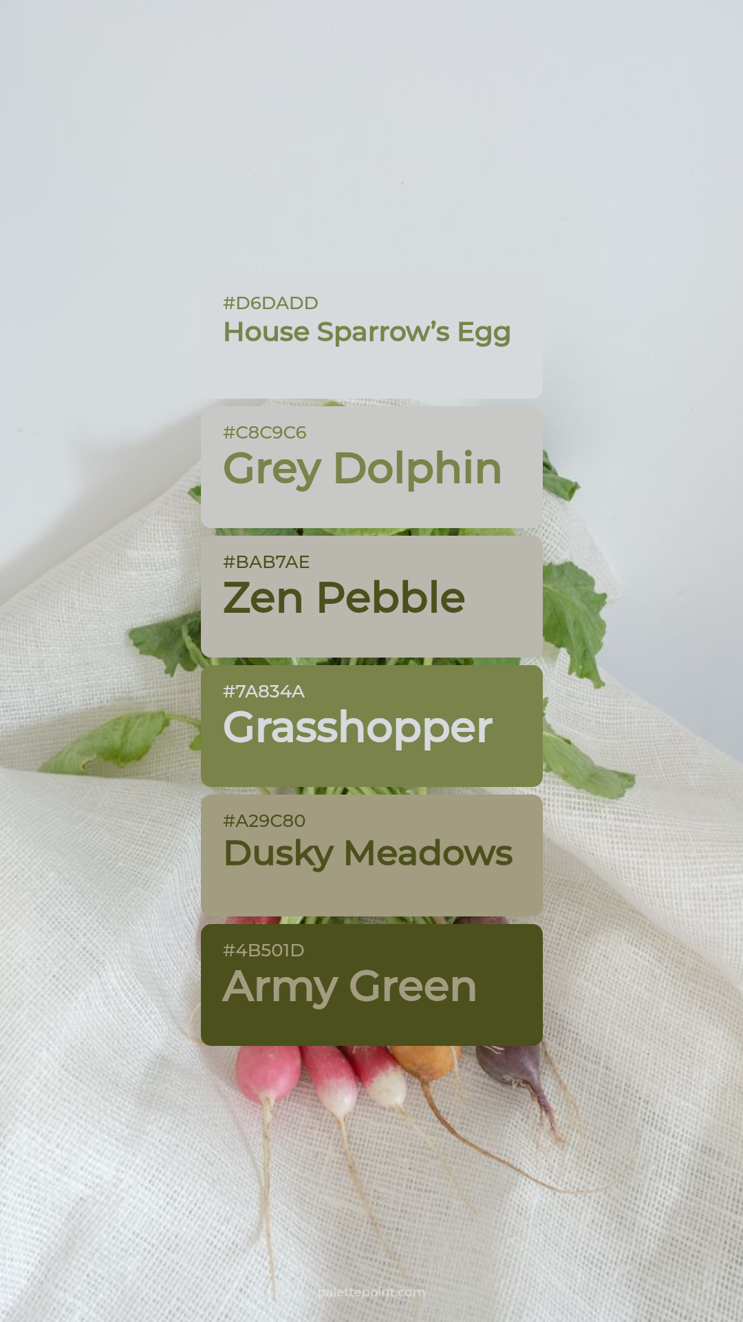 Natural Harmony palette card