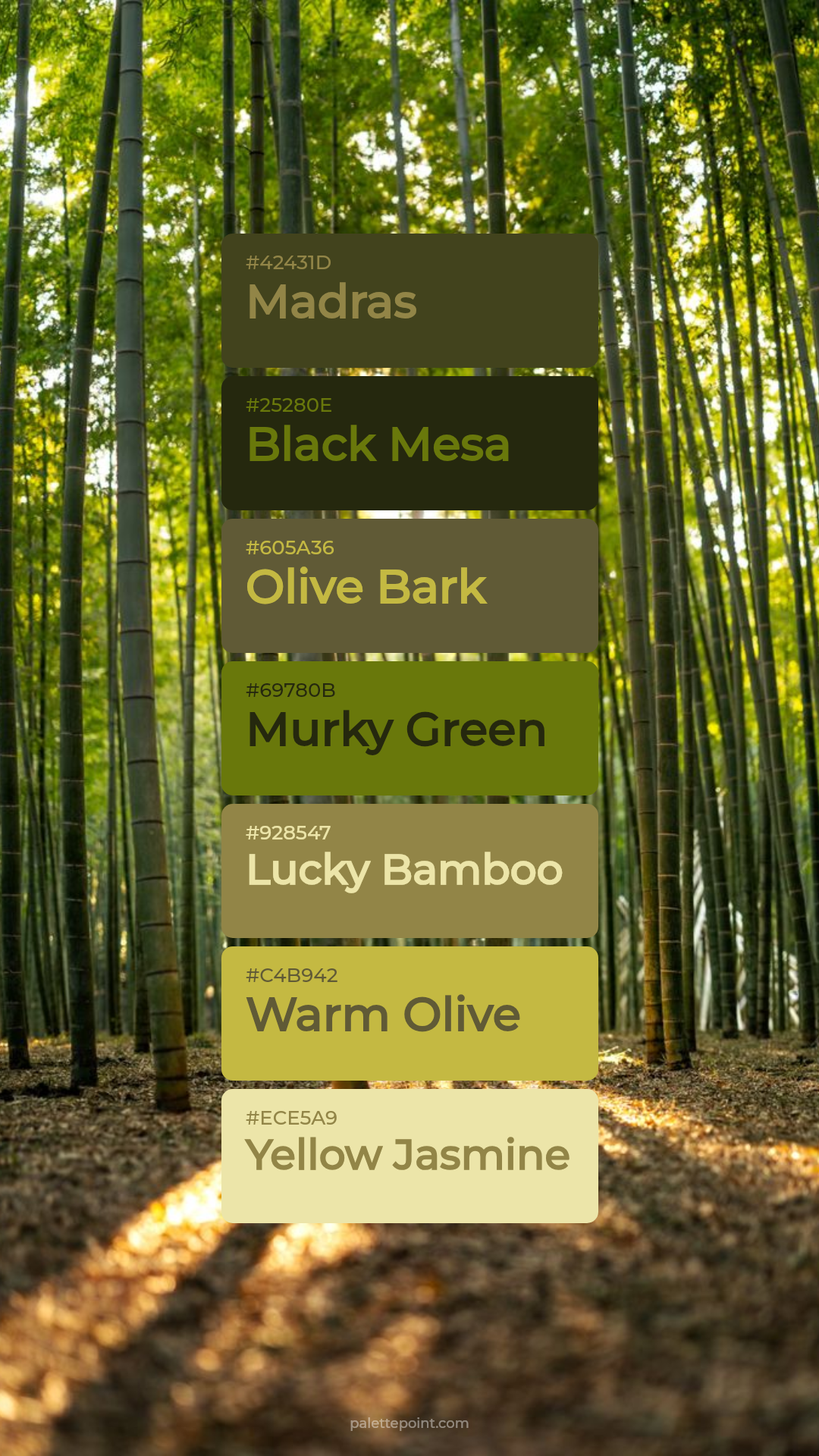 Madras & Black Mesa palette card