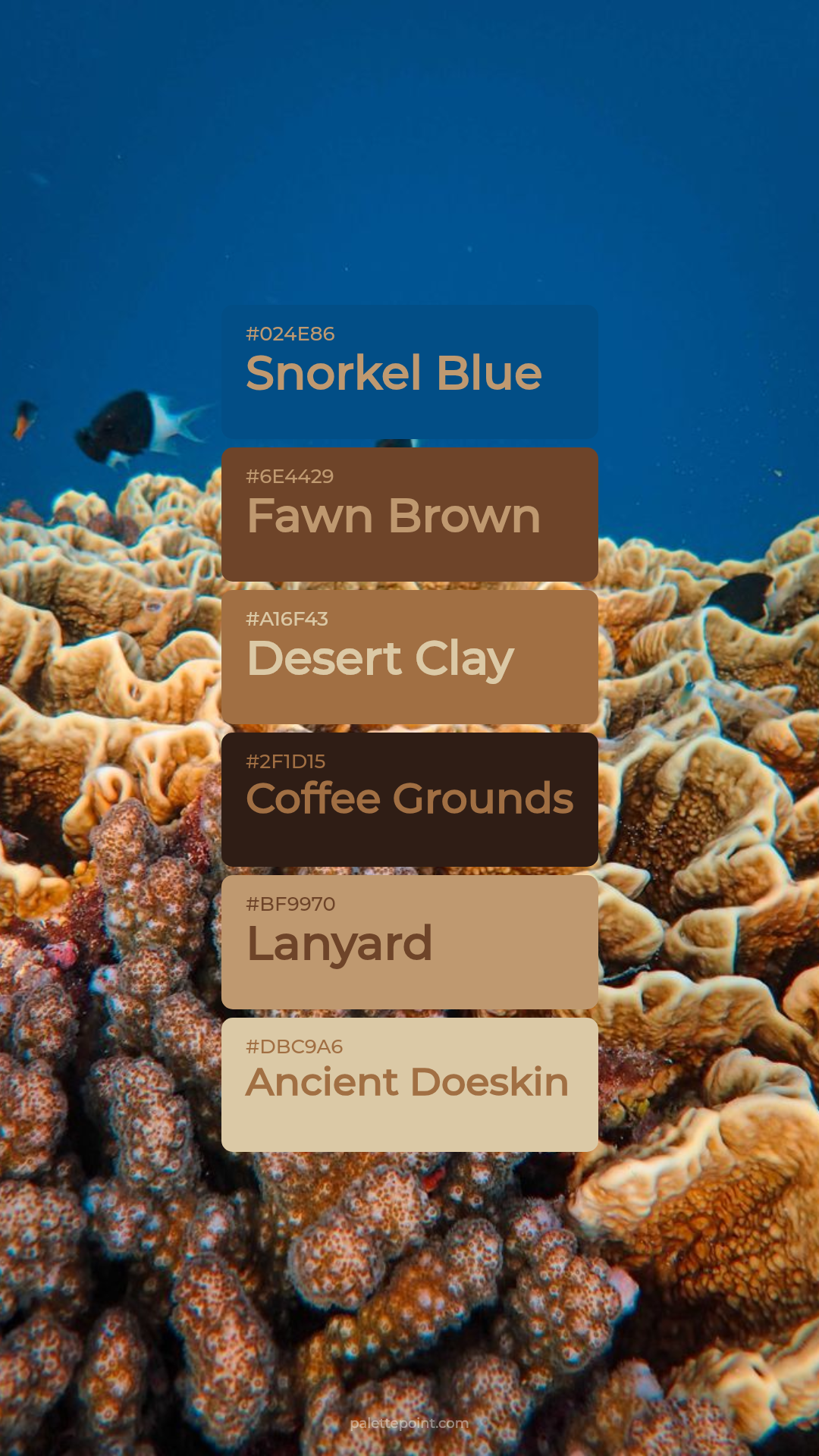 Lush Snorkel Blue Tones palette card