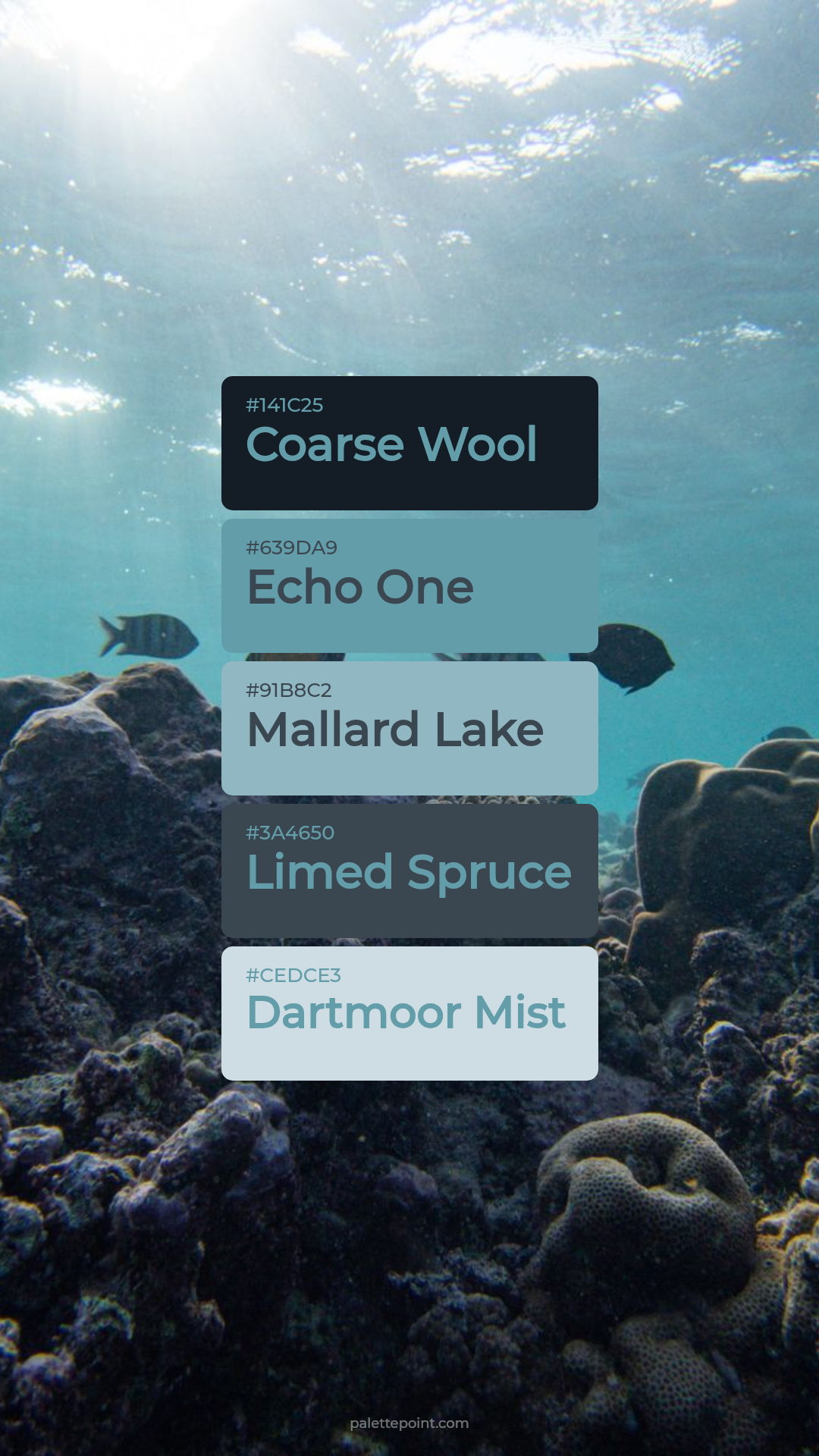 Cool Coarse Wool Harmony palette card