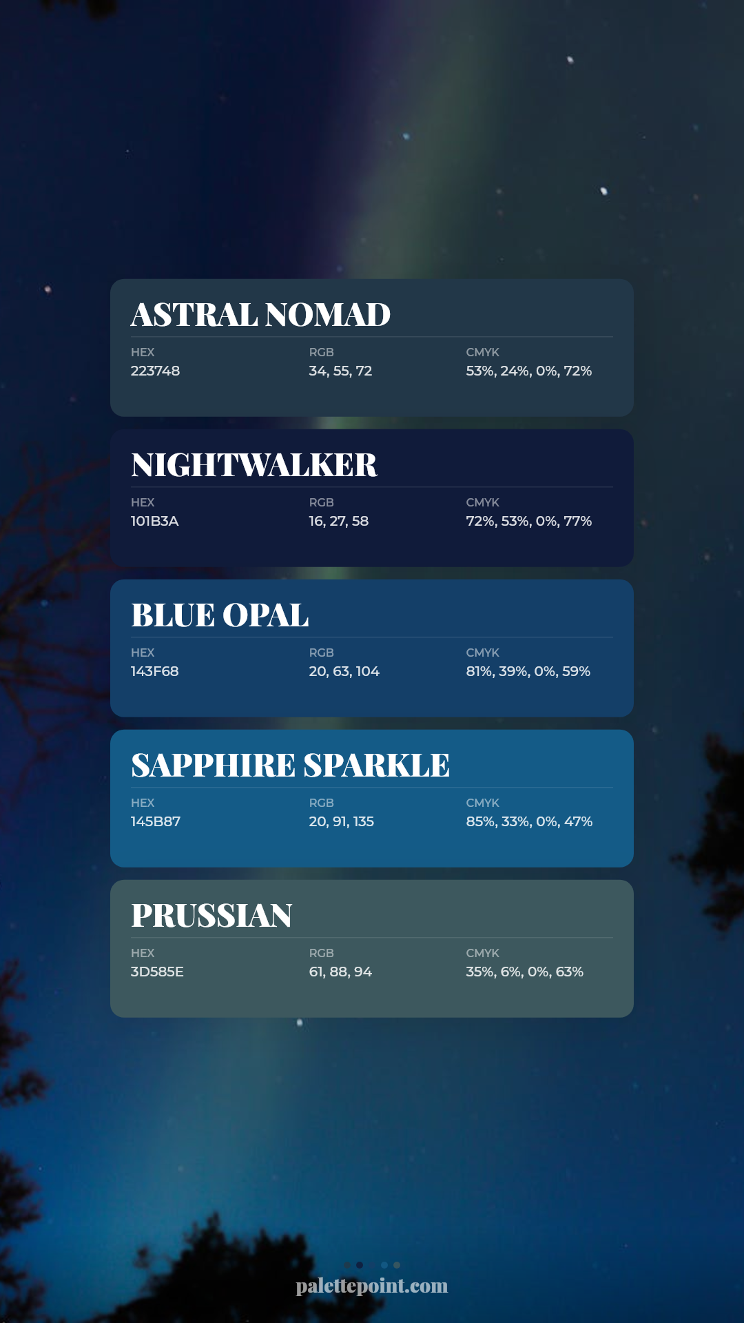 Astral Nomad & Nightwalker palette card