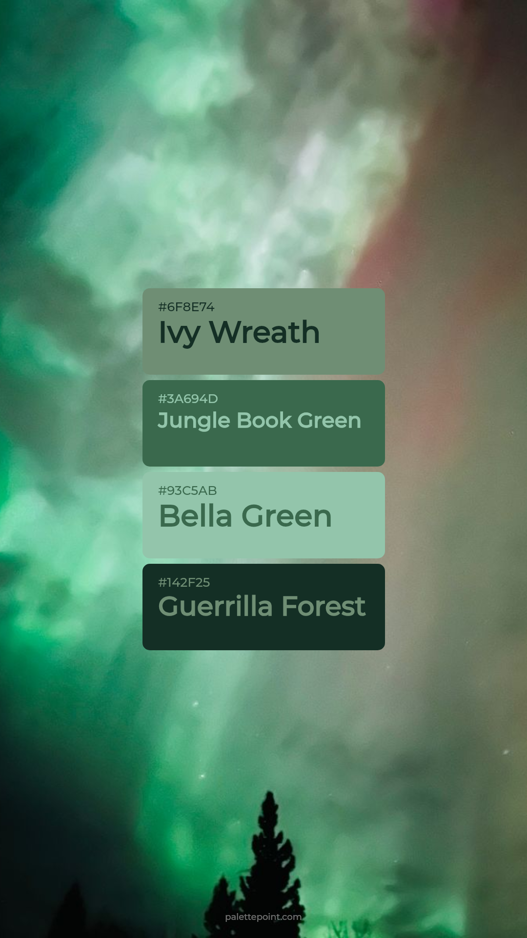 Ivy Wreath Composition palette card
