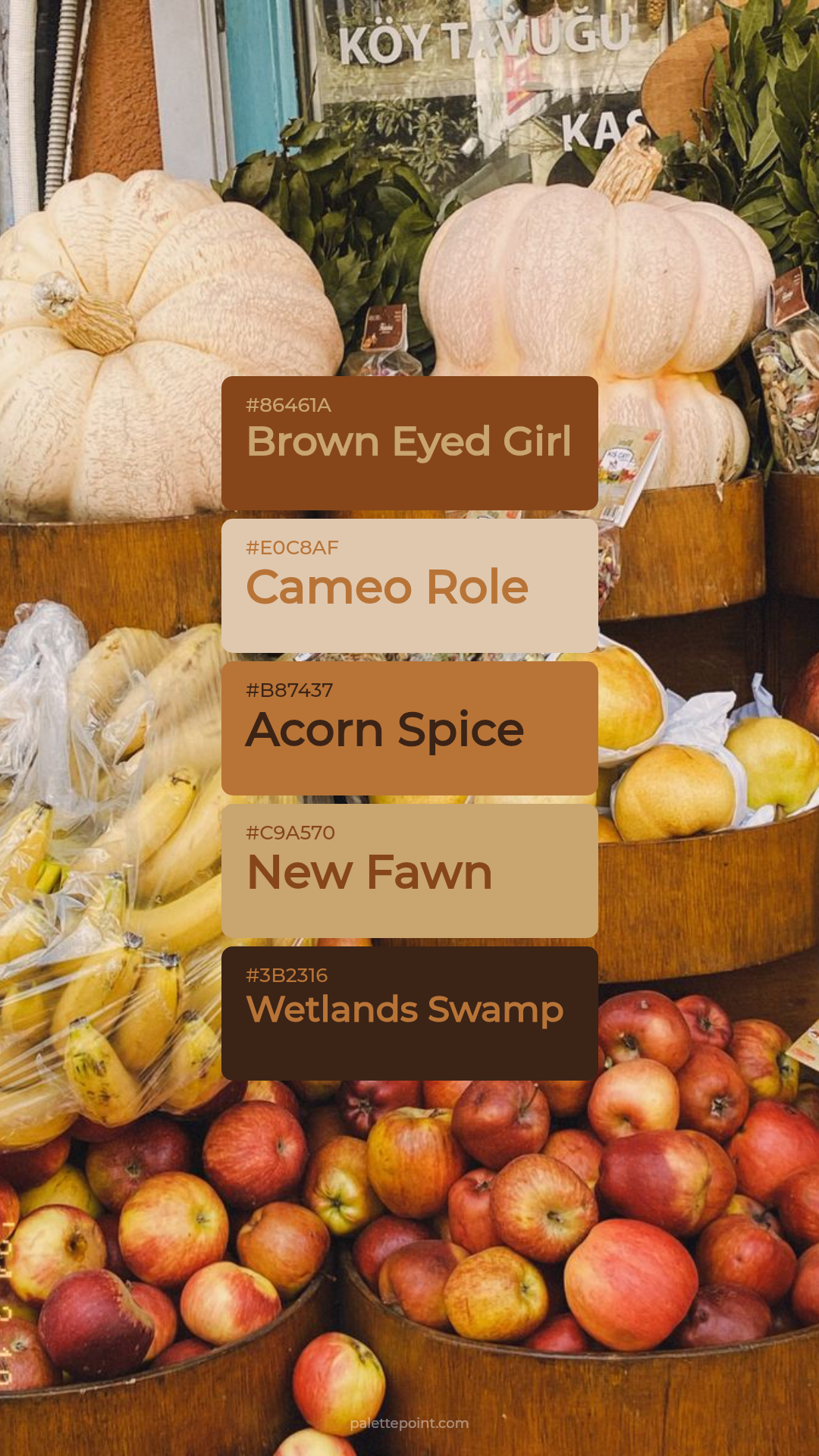 Brown Eyed Girl & Cameo Role palette card