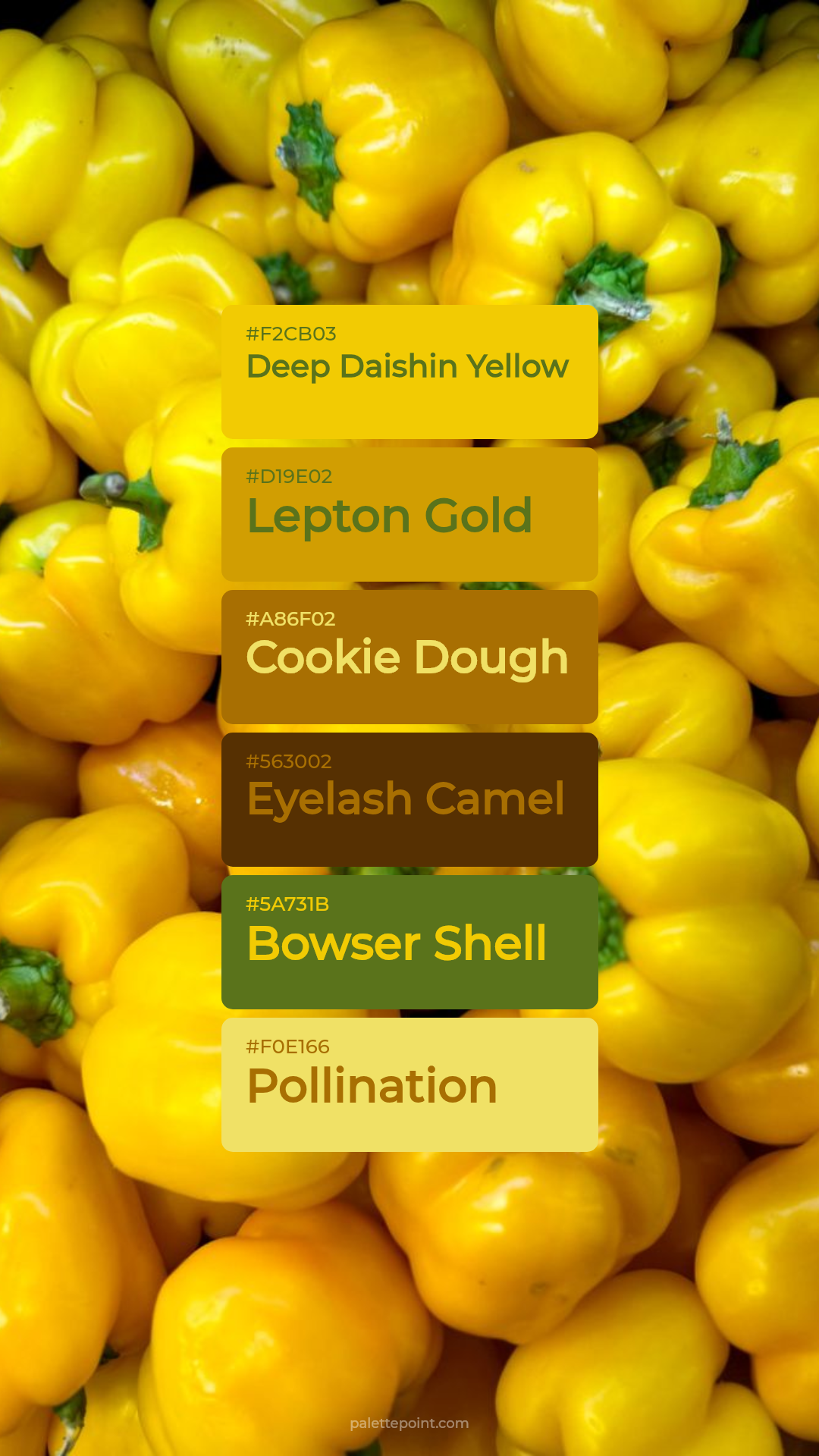 Deep Daishin Yellow Essence palette card